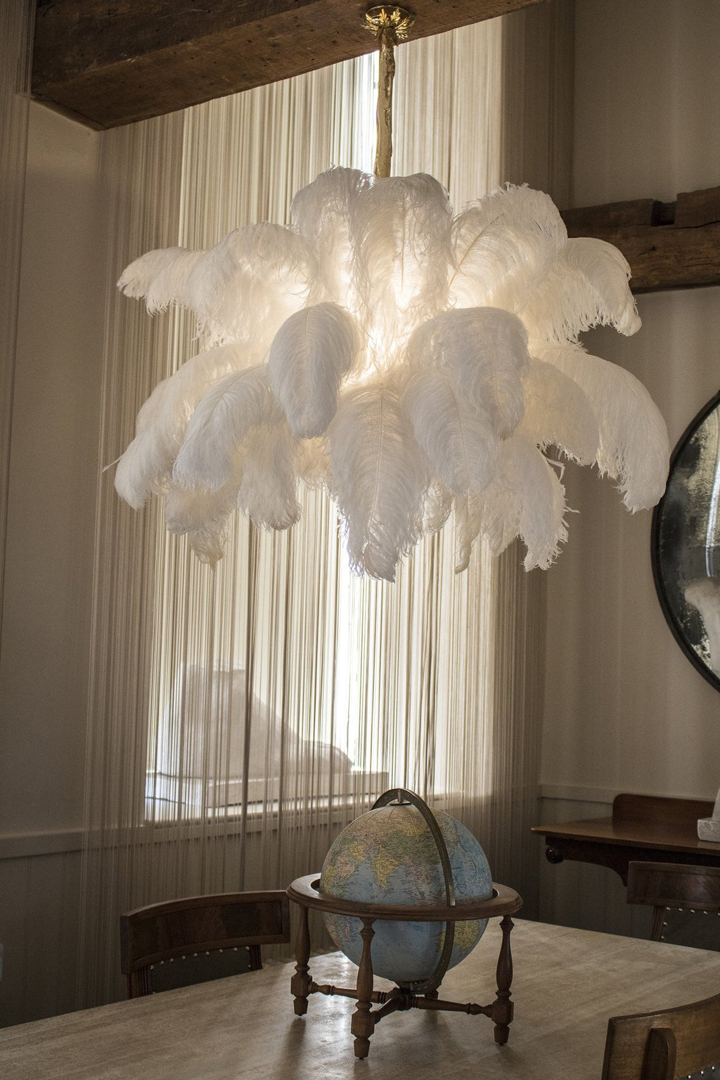 Feather Chandelier