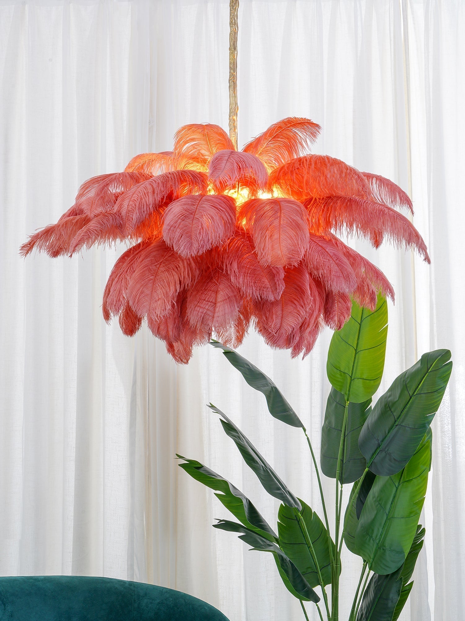 Feather Chandelier