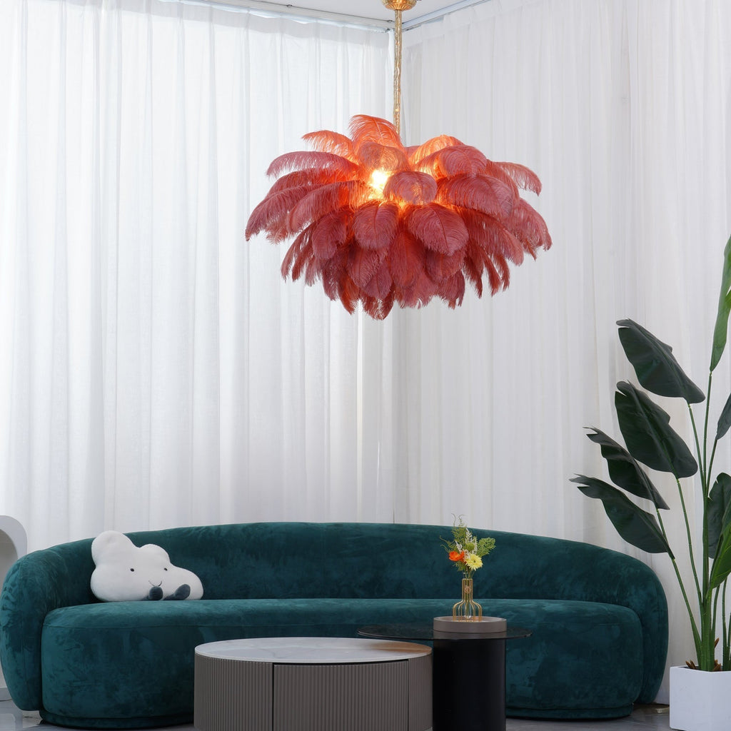 Feather Chandelier