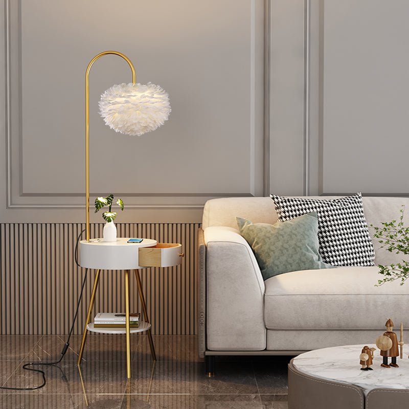 Feather Floor Lamp - ZozHome