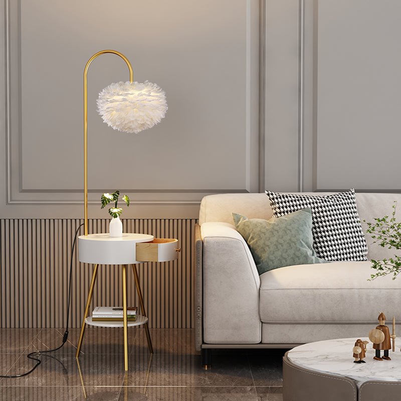 Feather Floor Lamp - ZozHome