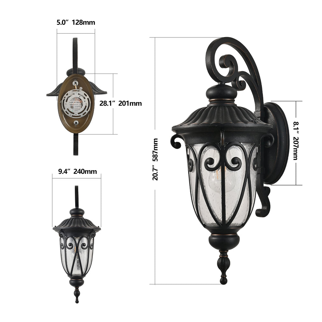 Florentine Lantern Outdoor Wall Lamp