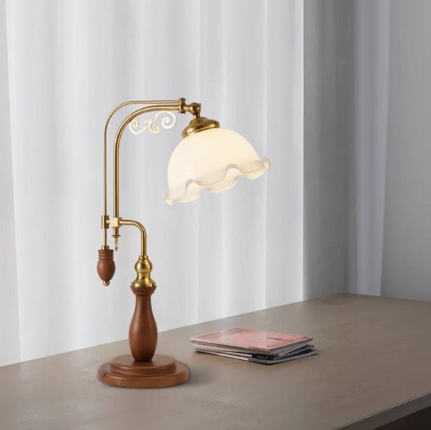 French Floral Table Lamp
