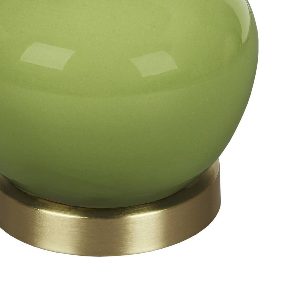 Genie-Inspired Green Ceramic Table Lamp