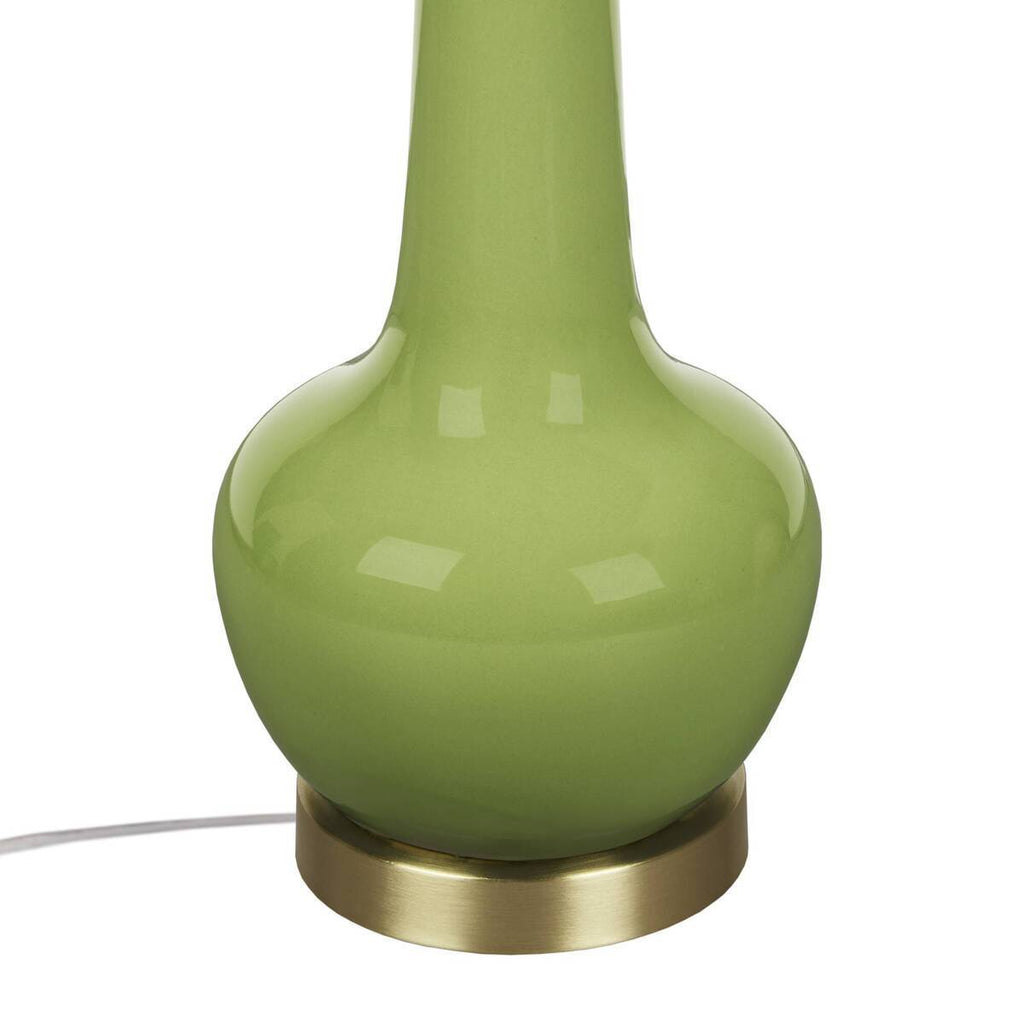 Genie-Inspired Green Ceramic Table Lamp