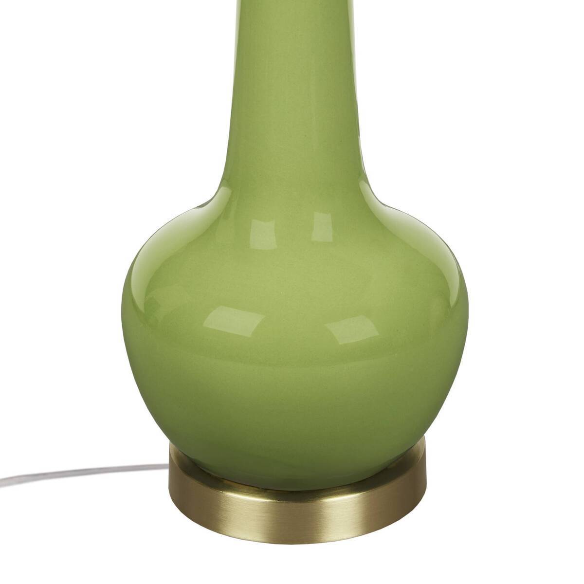 Genie-Inspired Green Ceramic Table Lamp