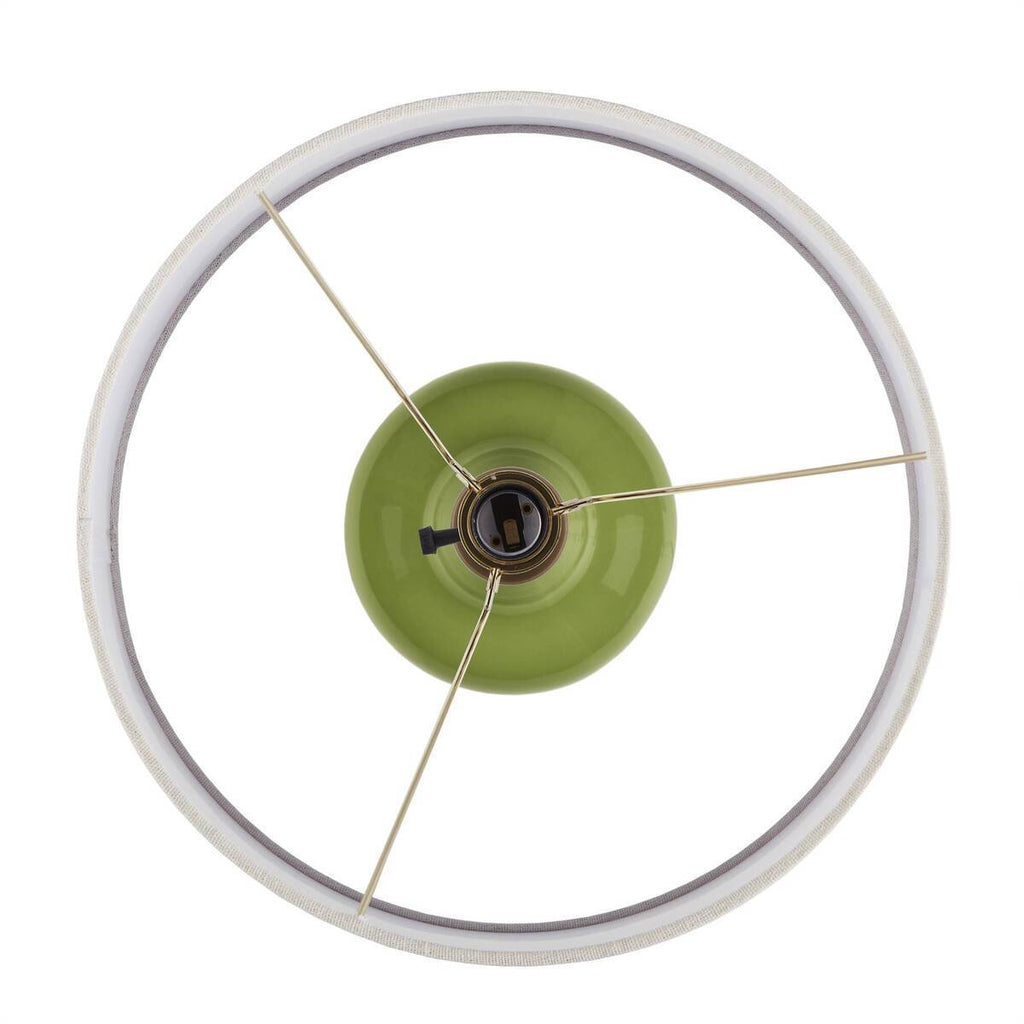 Genie-Inspired Green Ceramic Table Lamp