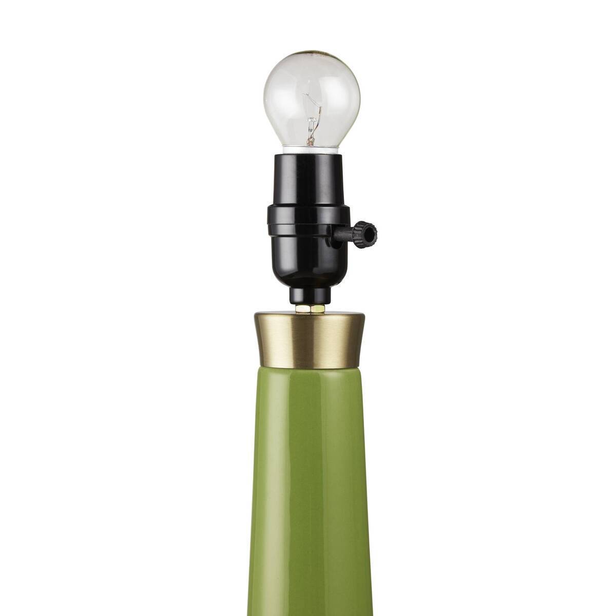 Genie-Inspired Green Ceramic Table Lamp