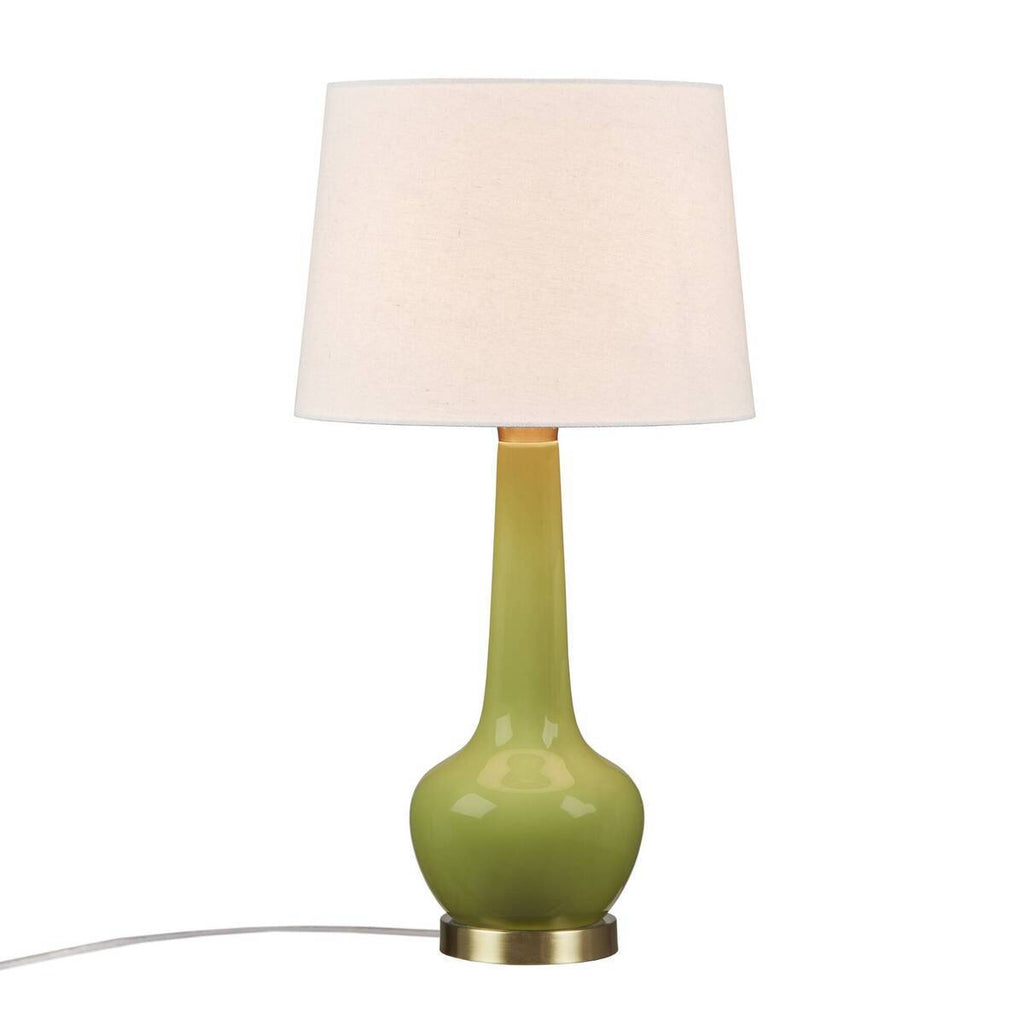 Genie-Inspired Green Ceramic Table Lamp