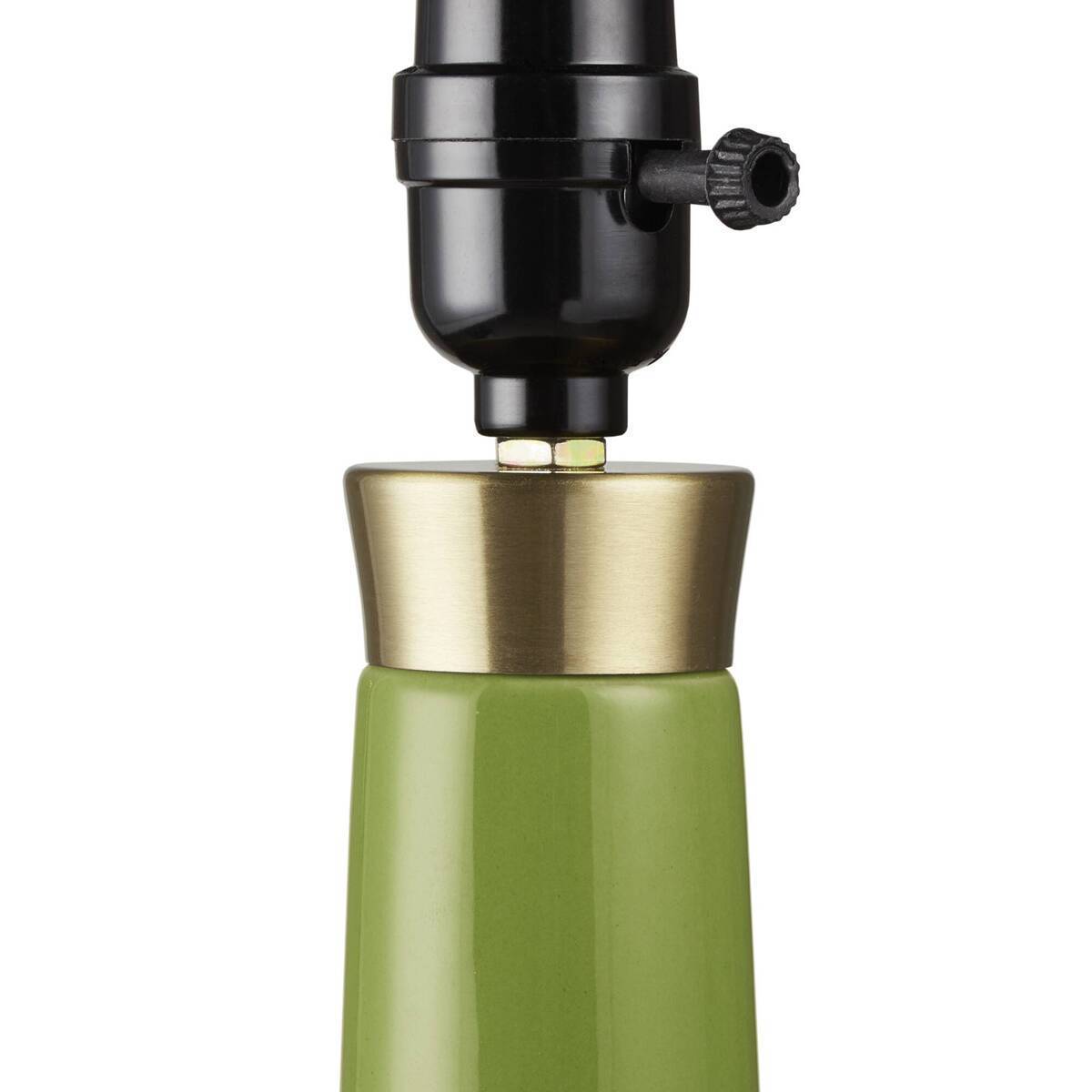 Genie-Inspired Green Ceramic Table Lamp