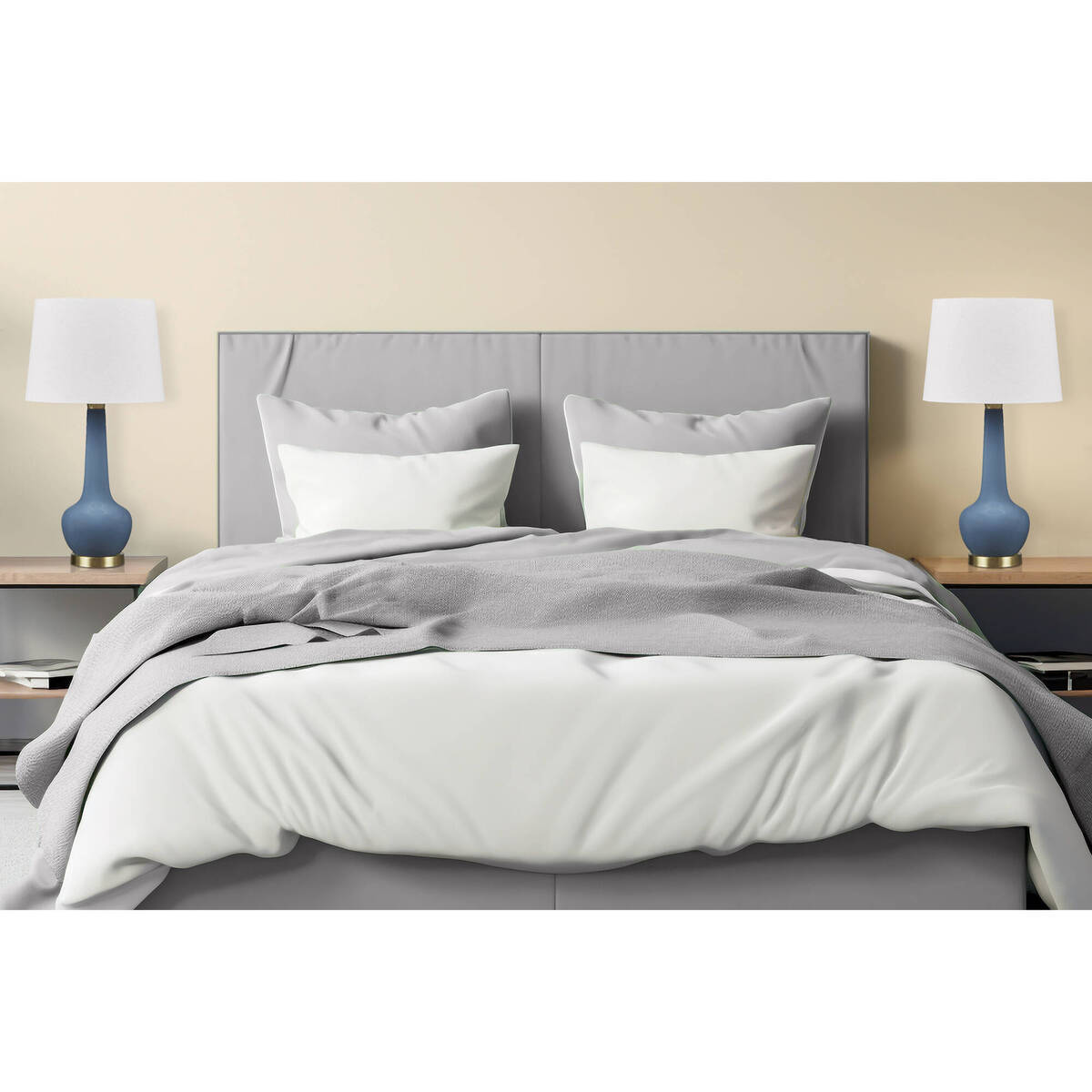 Genie Style Blue Ceramic Table Lamp