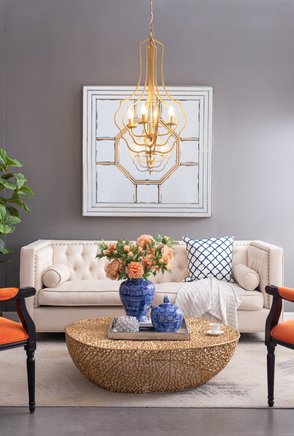 Gilded Nest Chandelier