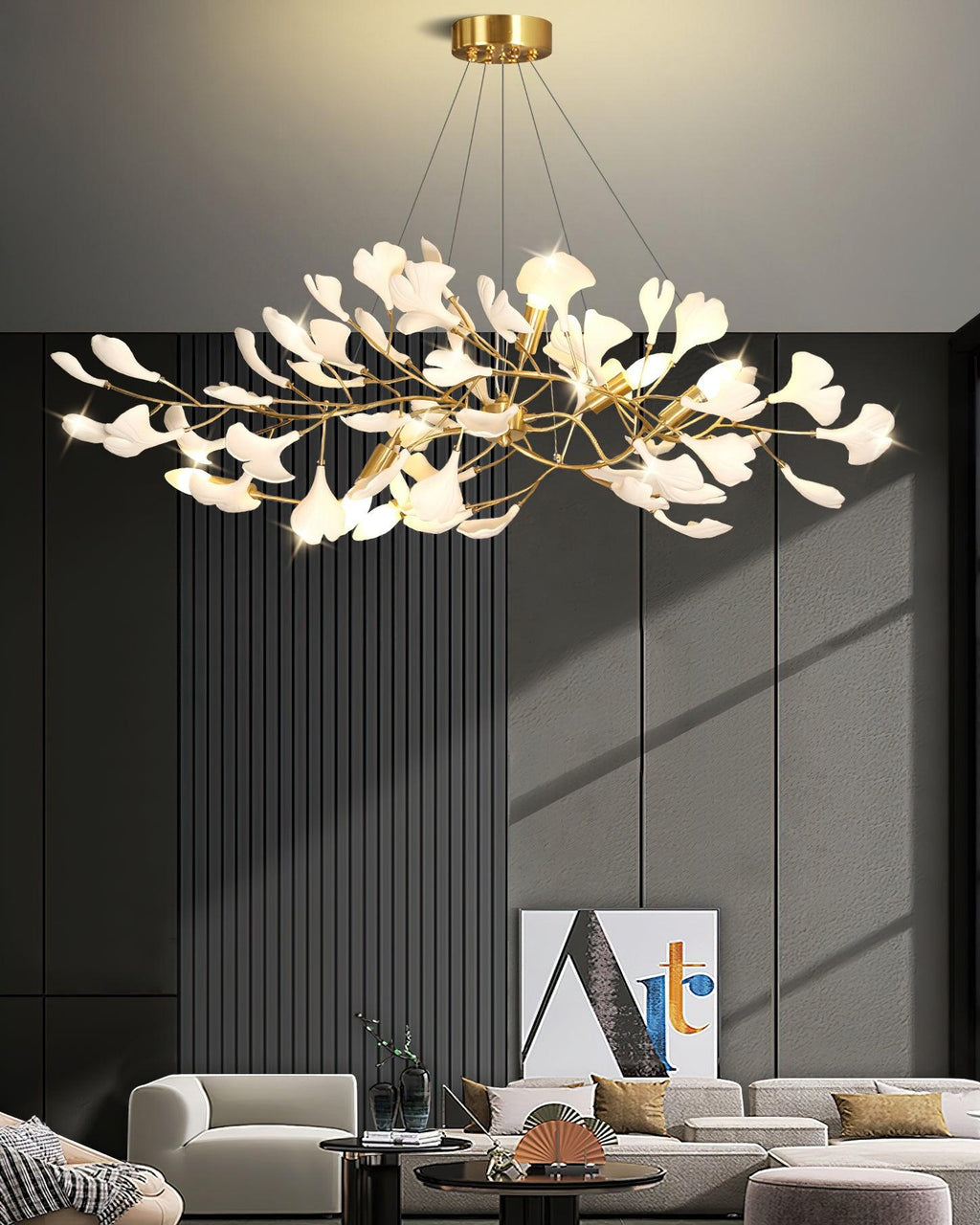 Ginkgo Chandelier I