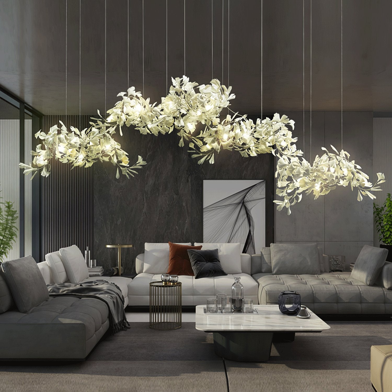 Ginkgo Leaf Chandelier C