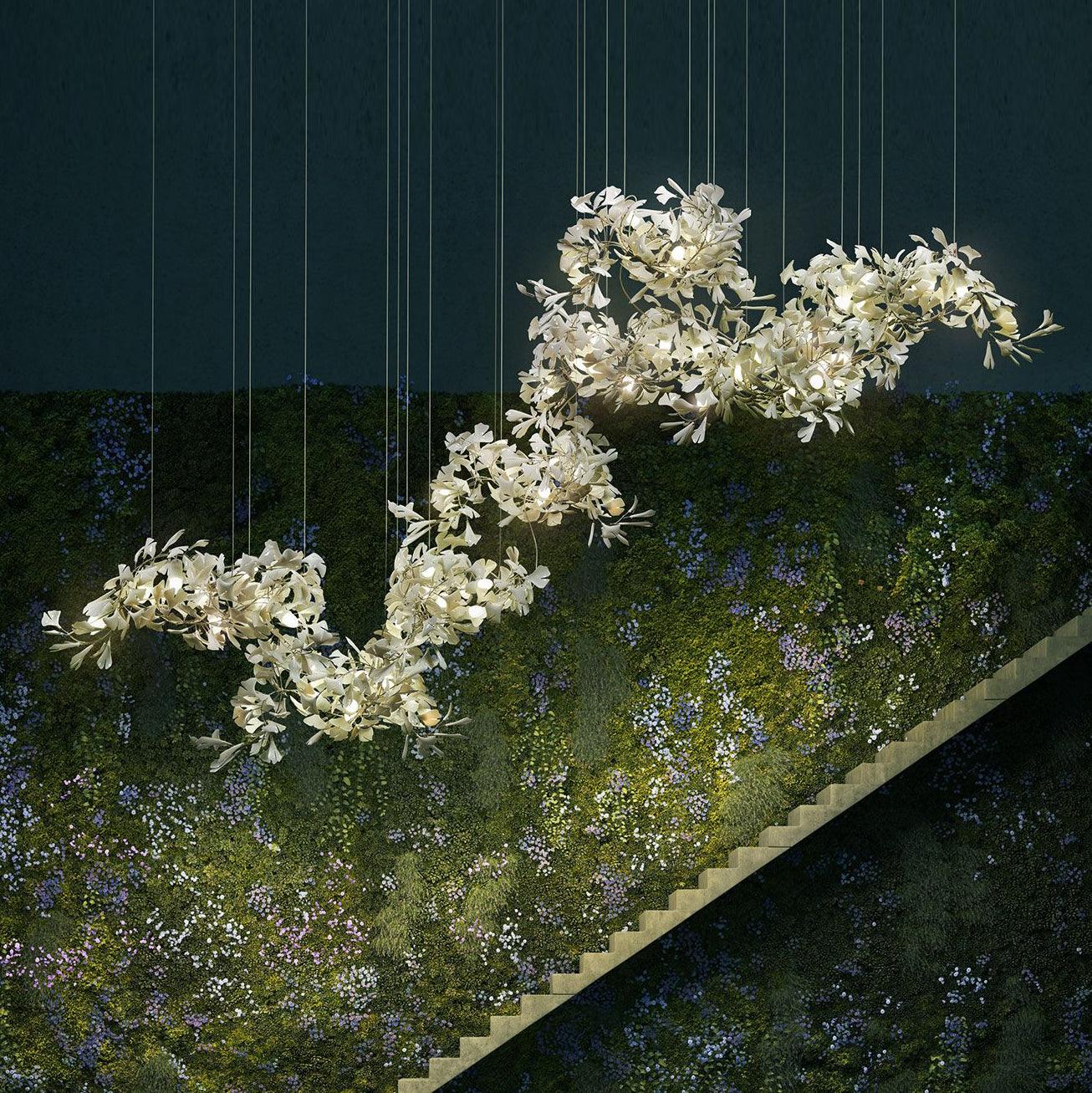 Ginkgo Leaf Chandelier C