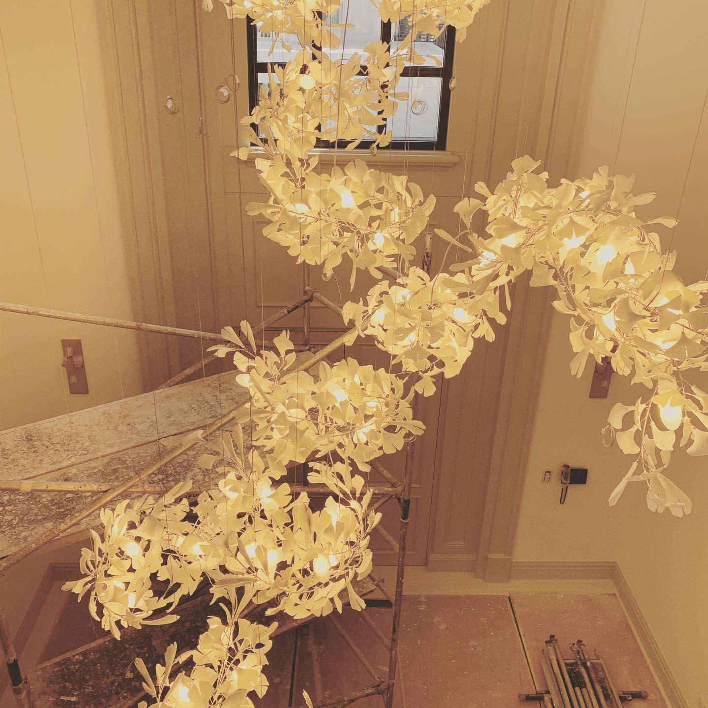 Ginkgo Leaf Chandelier C