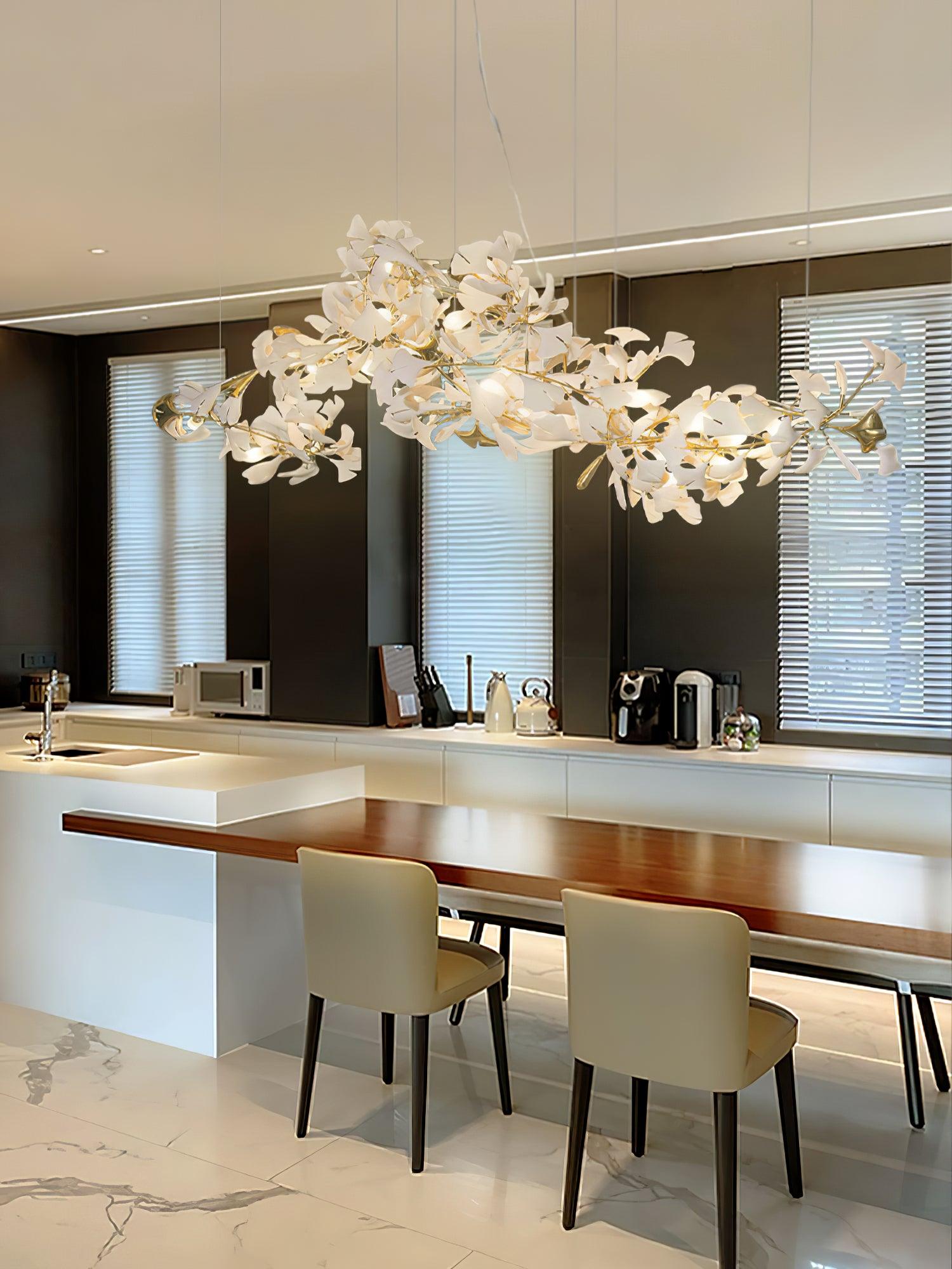 Ginkgo Leaf Chandelier Model A
