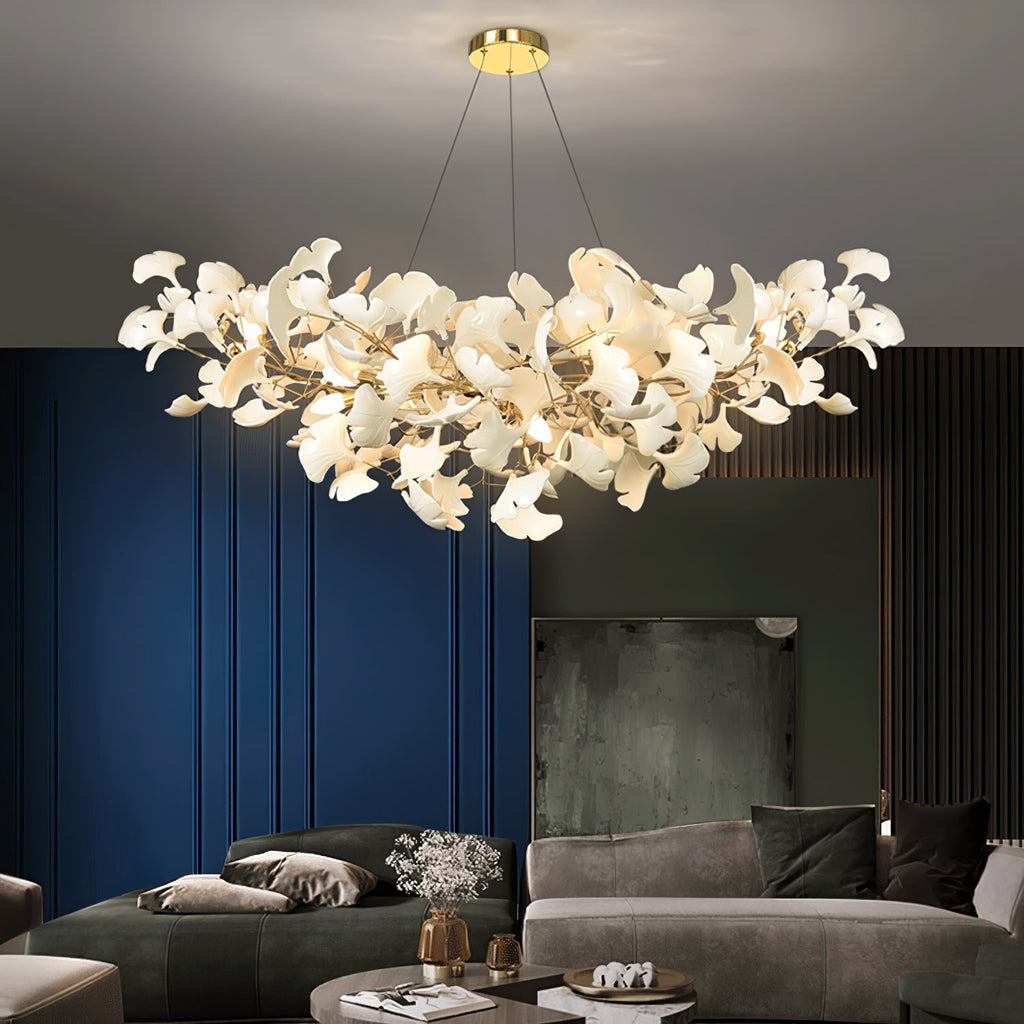 Ginkgo Leaf Chandelier Model B