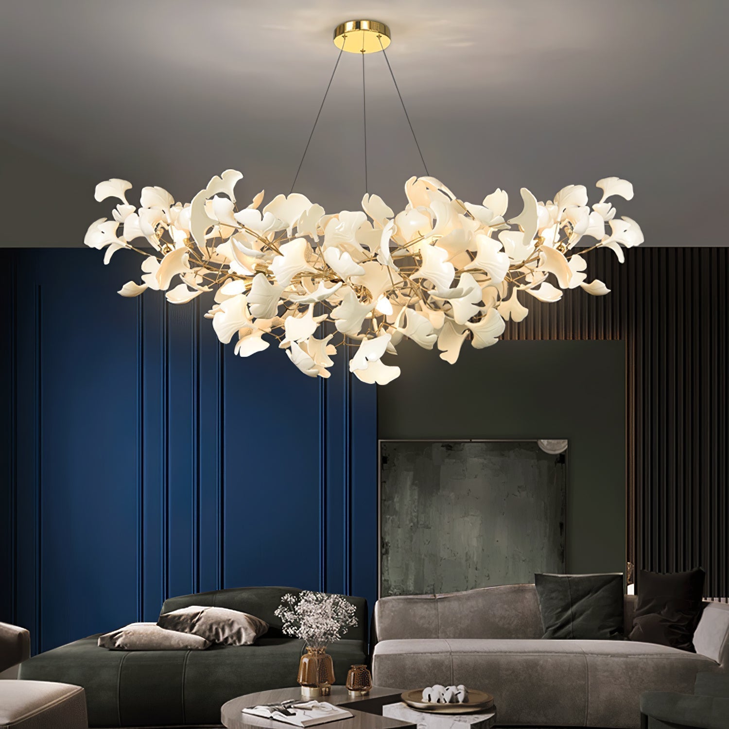 Ginkgo Leaf Chandelier Model B