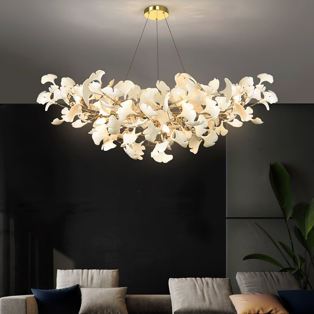 Ginkgo Leaf Chandelier Model B
