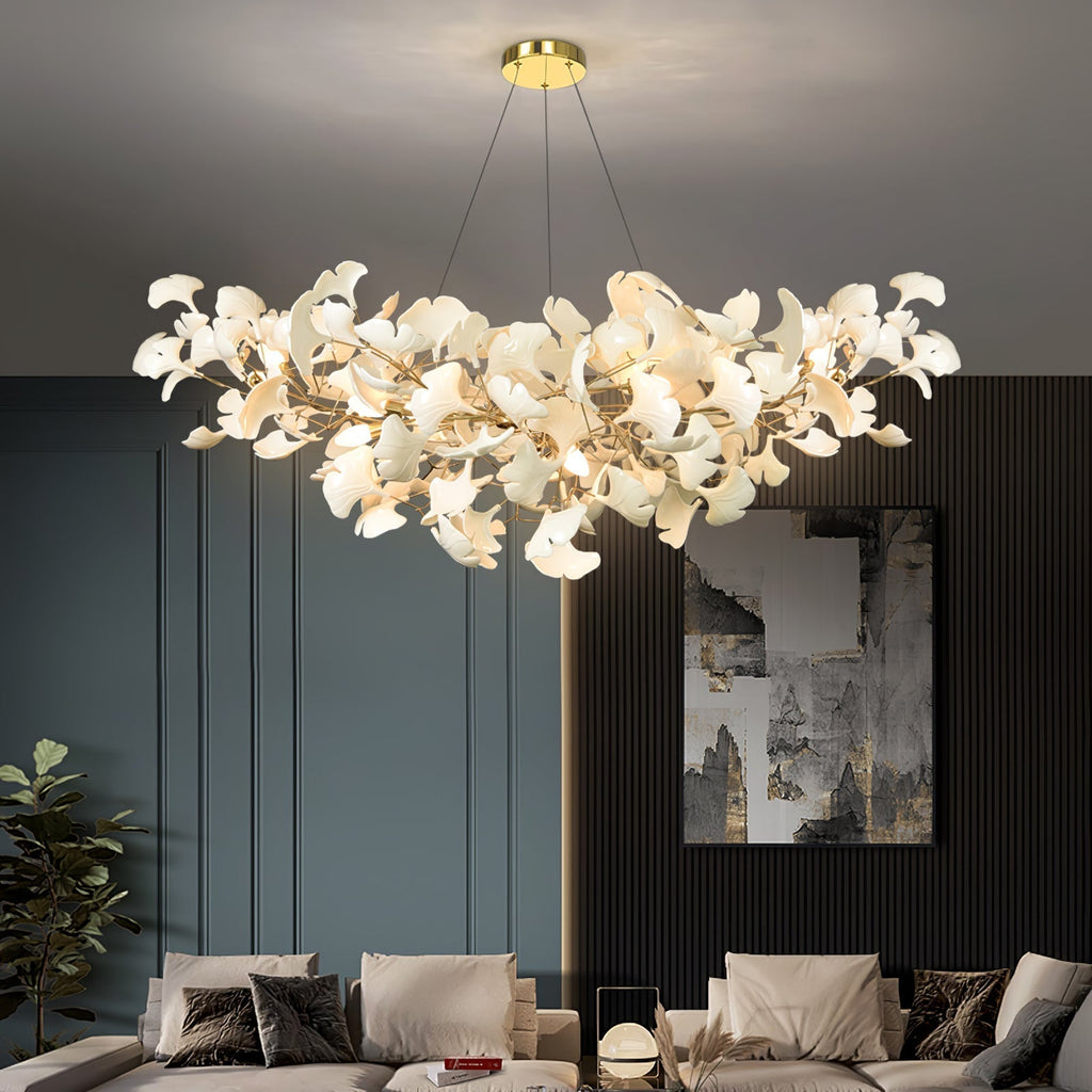 Ginkgo Leaf Chandelier Model B