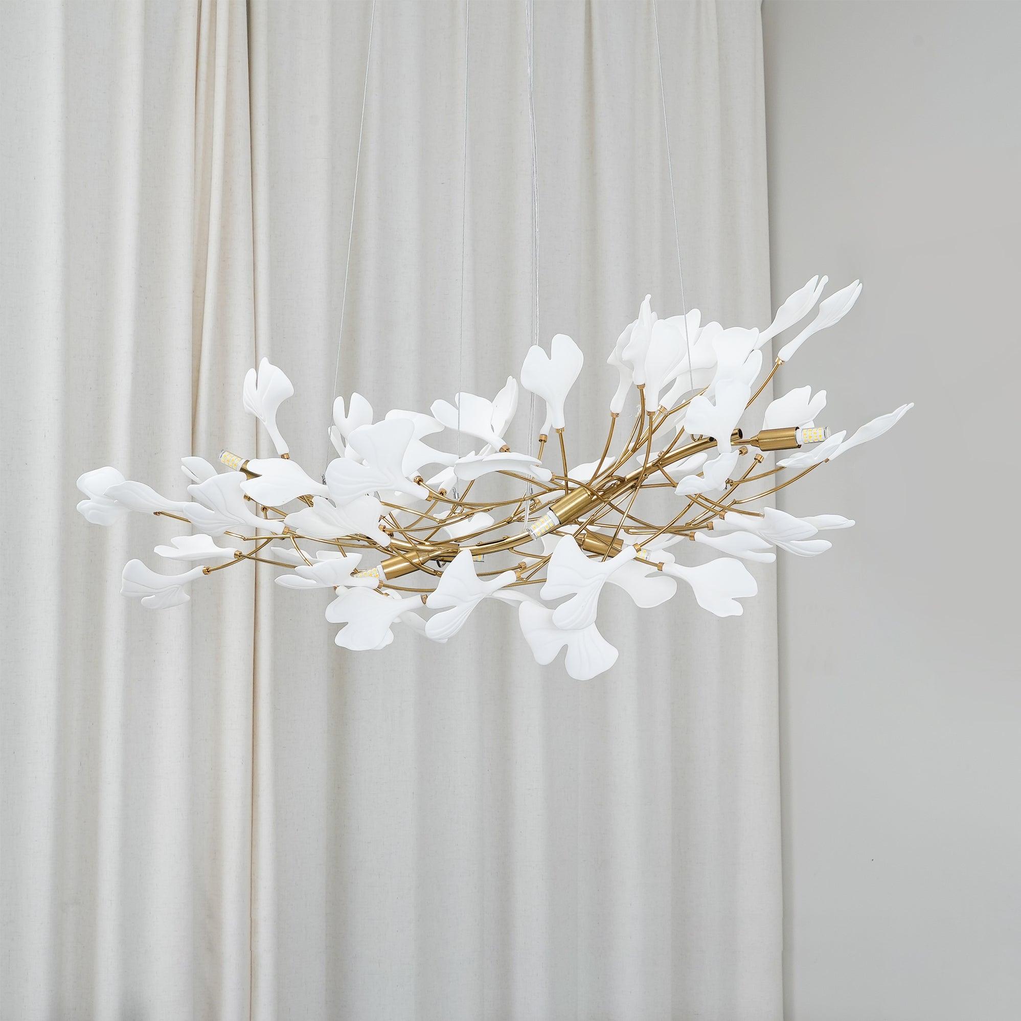 Ginkgo Leaf Chandelier Model B