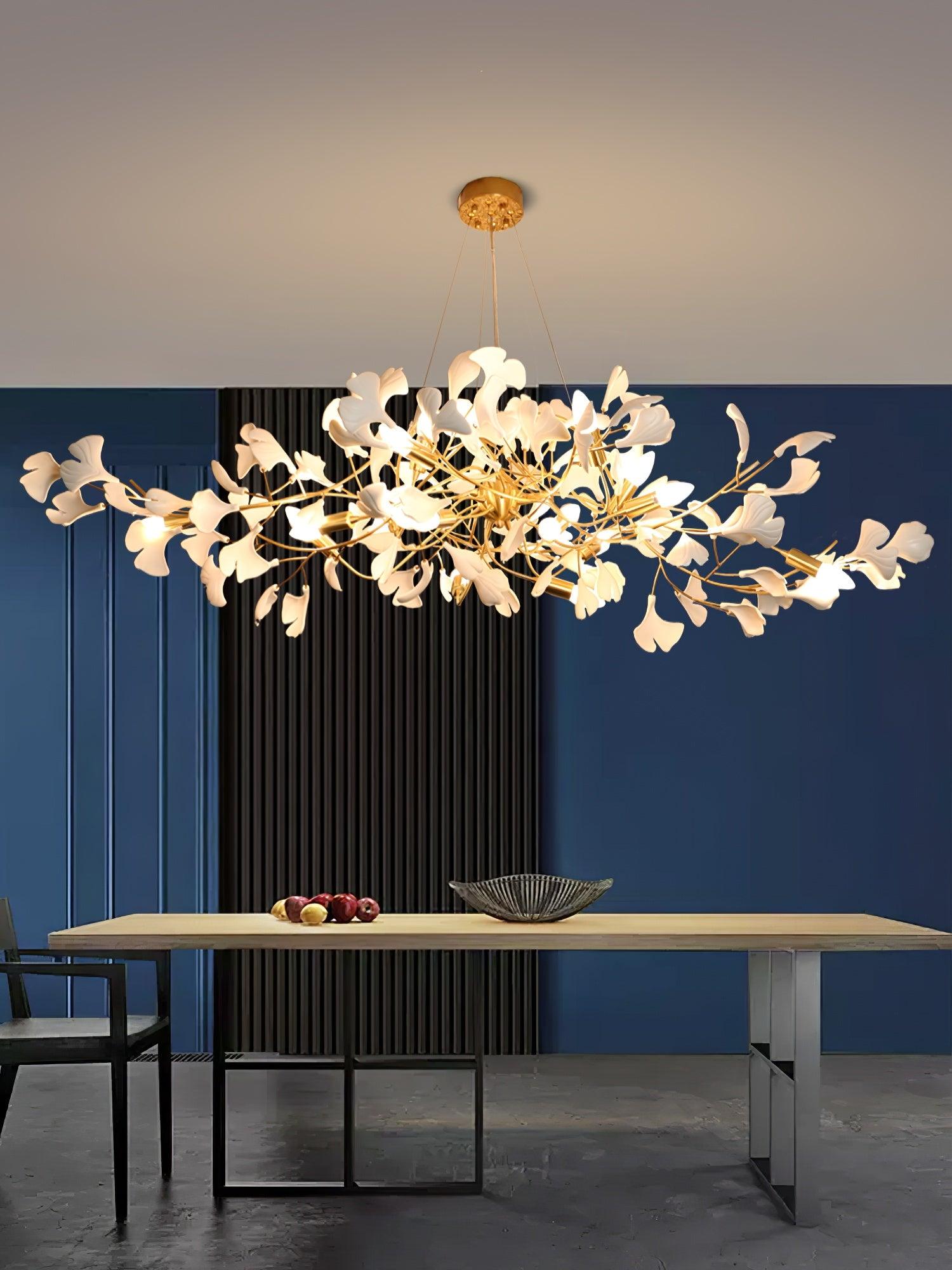 Ginkgo Leaf Chandelier Model B