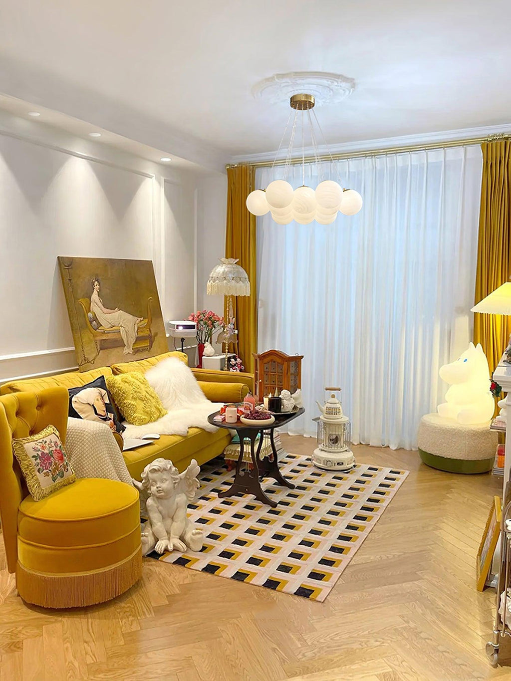 Glass Cluster Chandelier Type A