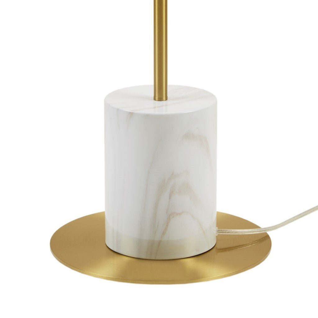 Gold & White Modern Iron Floor Lamp