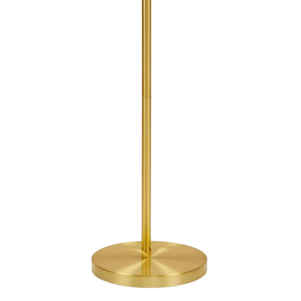 Golden Rattan Elegance Floor Lamp