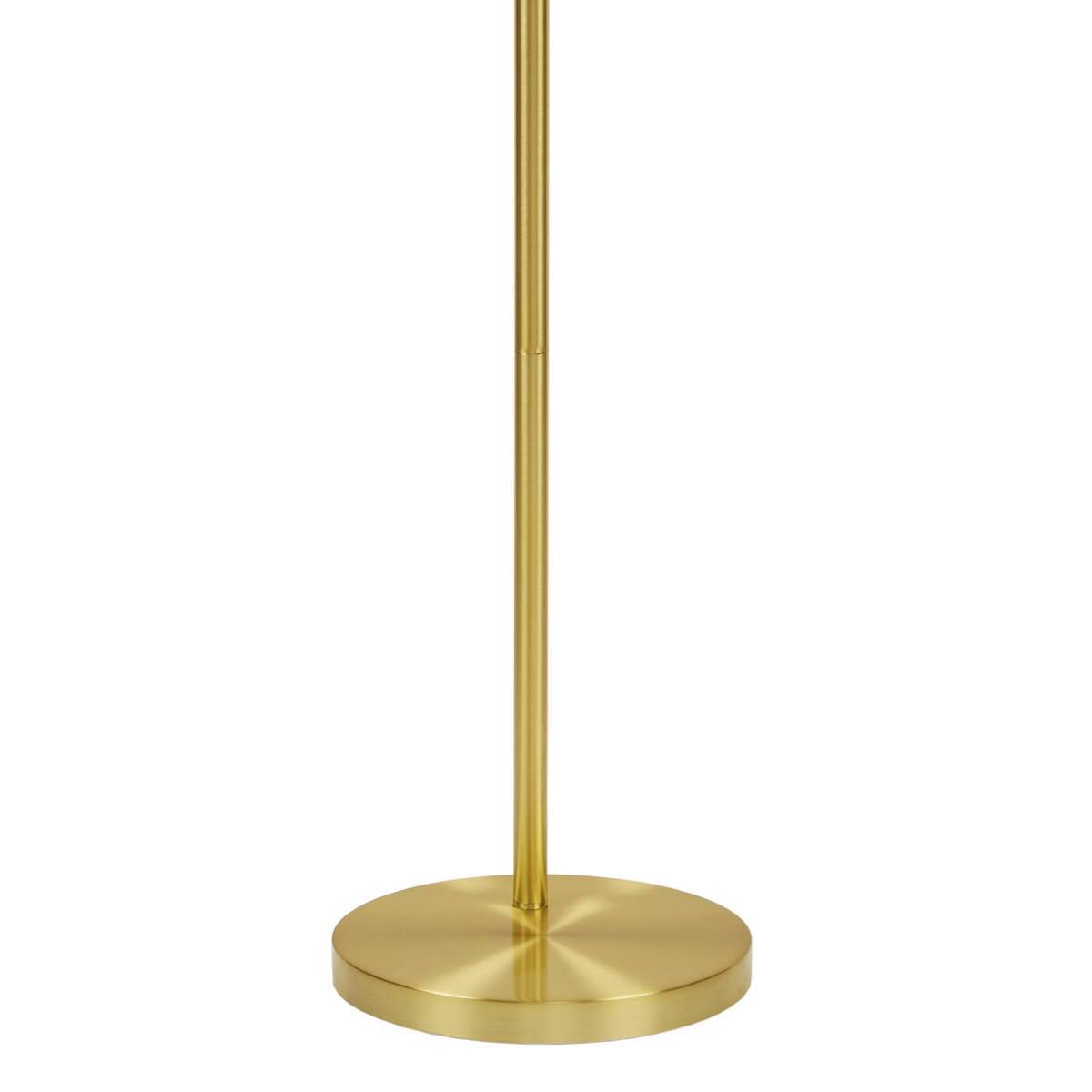Golden Rattan Elegance Floor Lamp