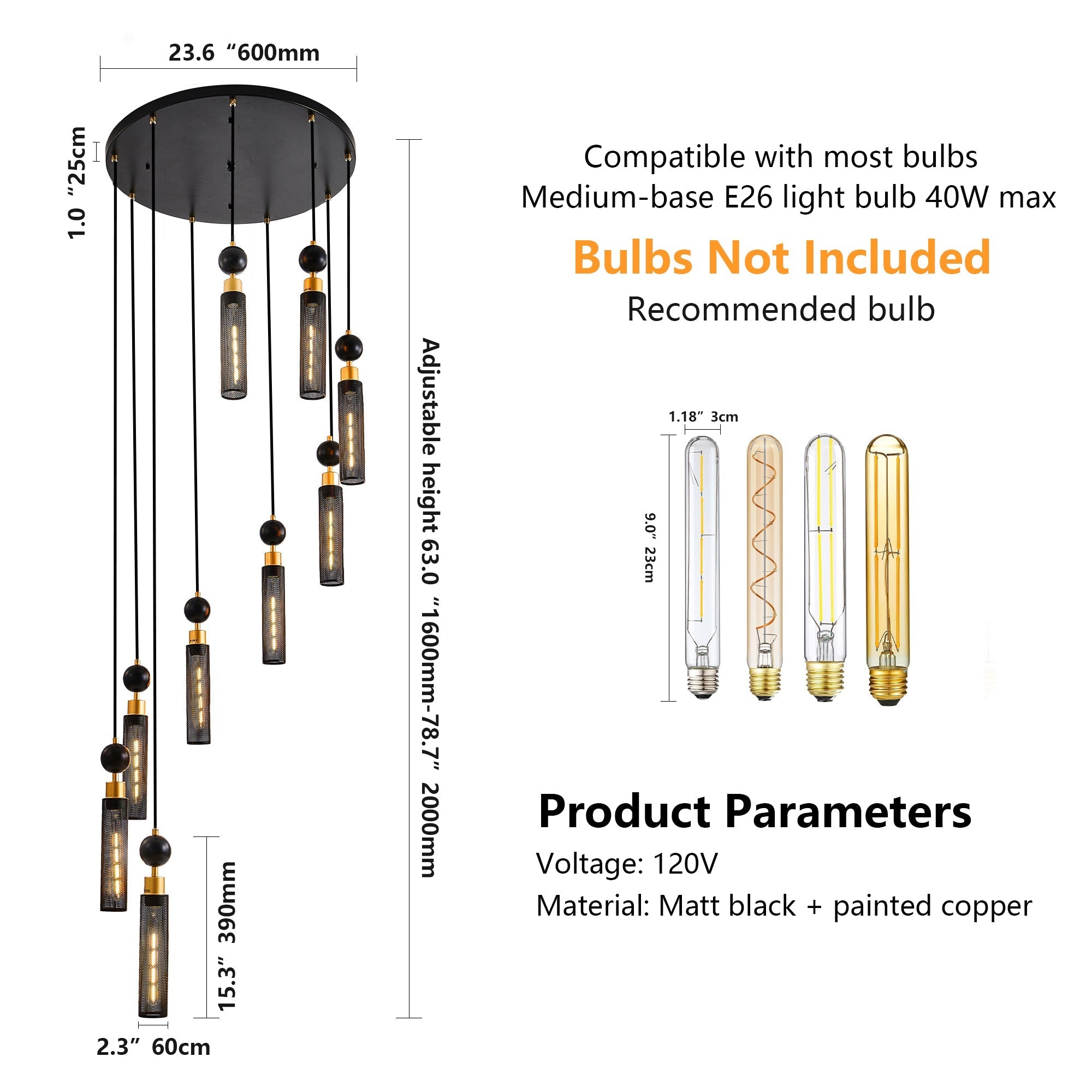 Gridlock Industrial Chandelier