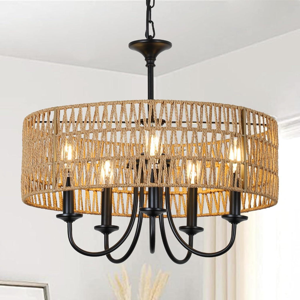 Holy Rattan Woven Pendant Light