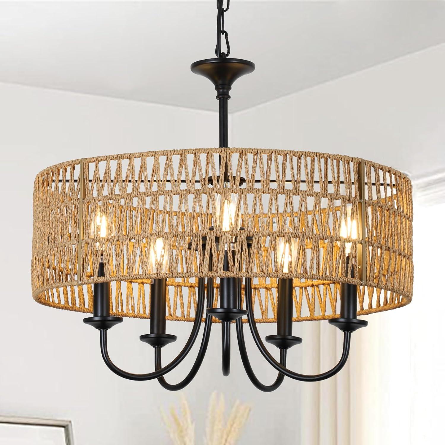 Holy Rattan Woven Pendant Light