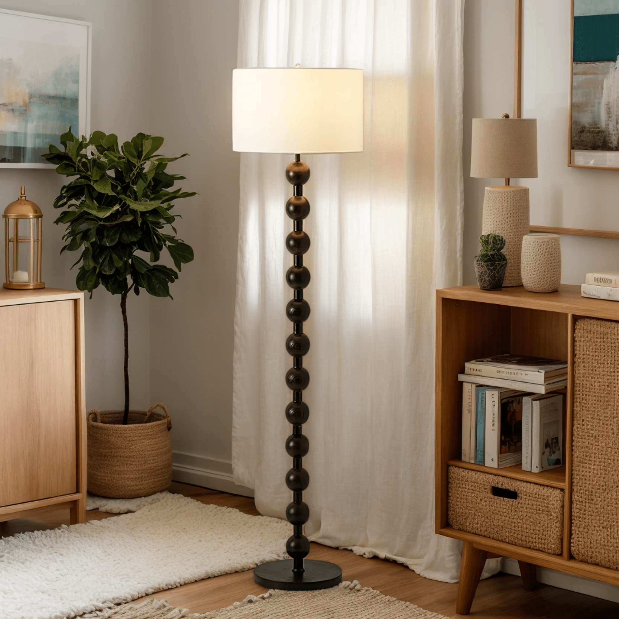 Hugo Barbell Floor Lamp