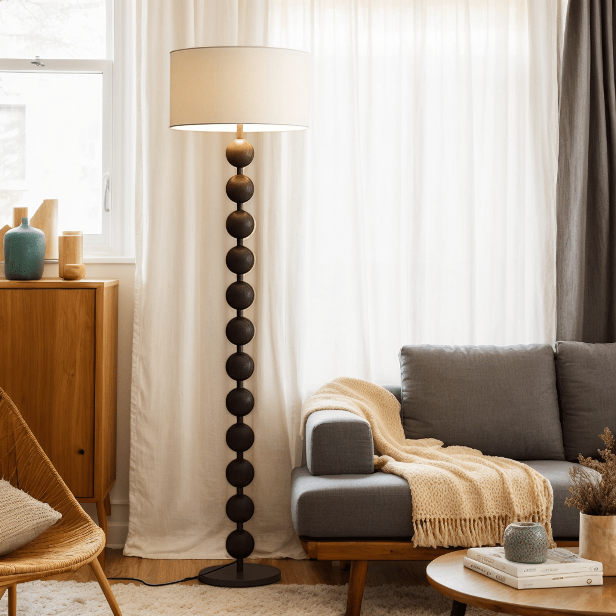 Hugo Barbell Floor Lamp