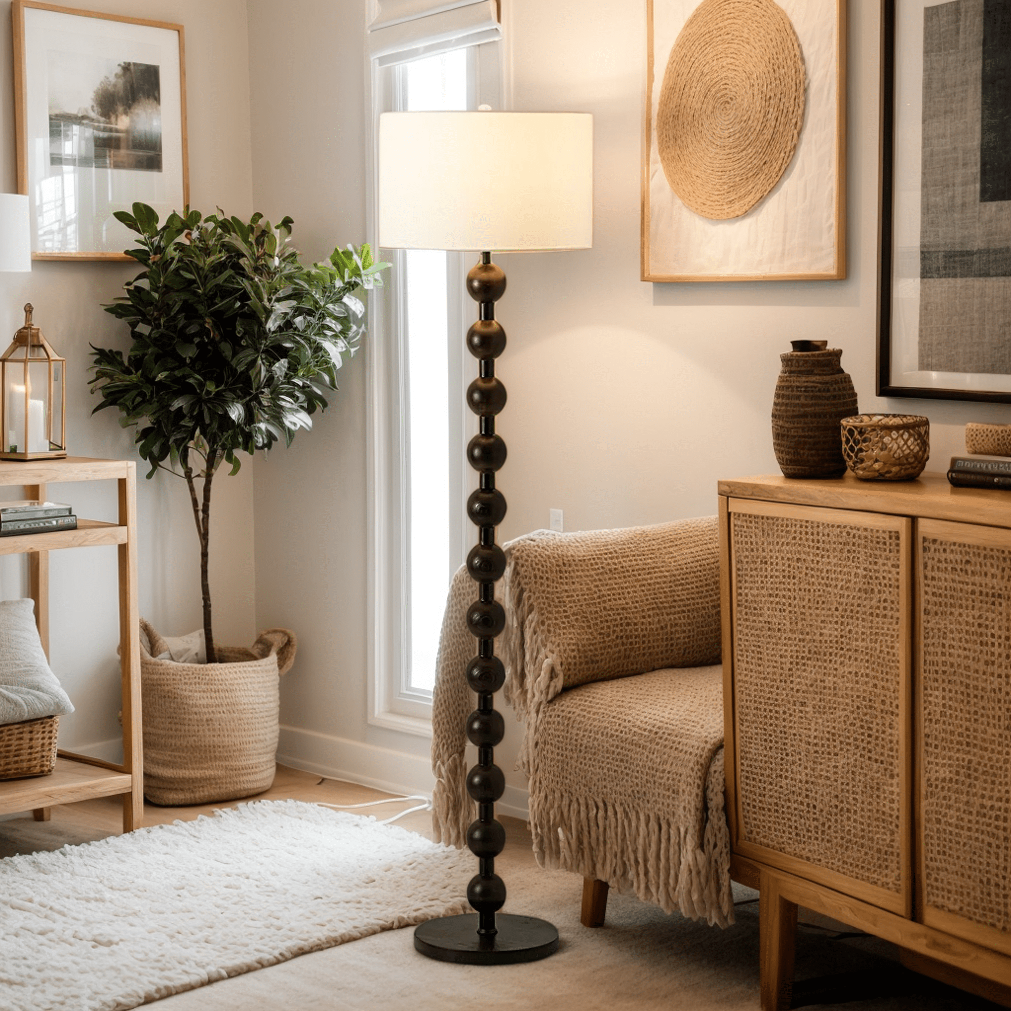 Hugo Barbell Floor Lamp