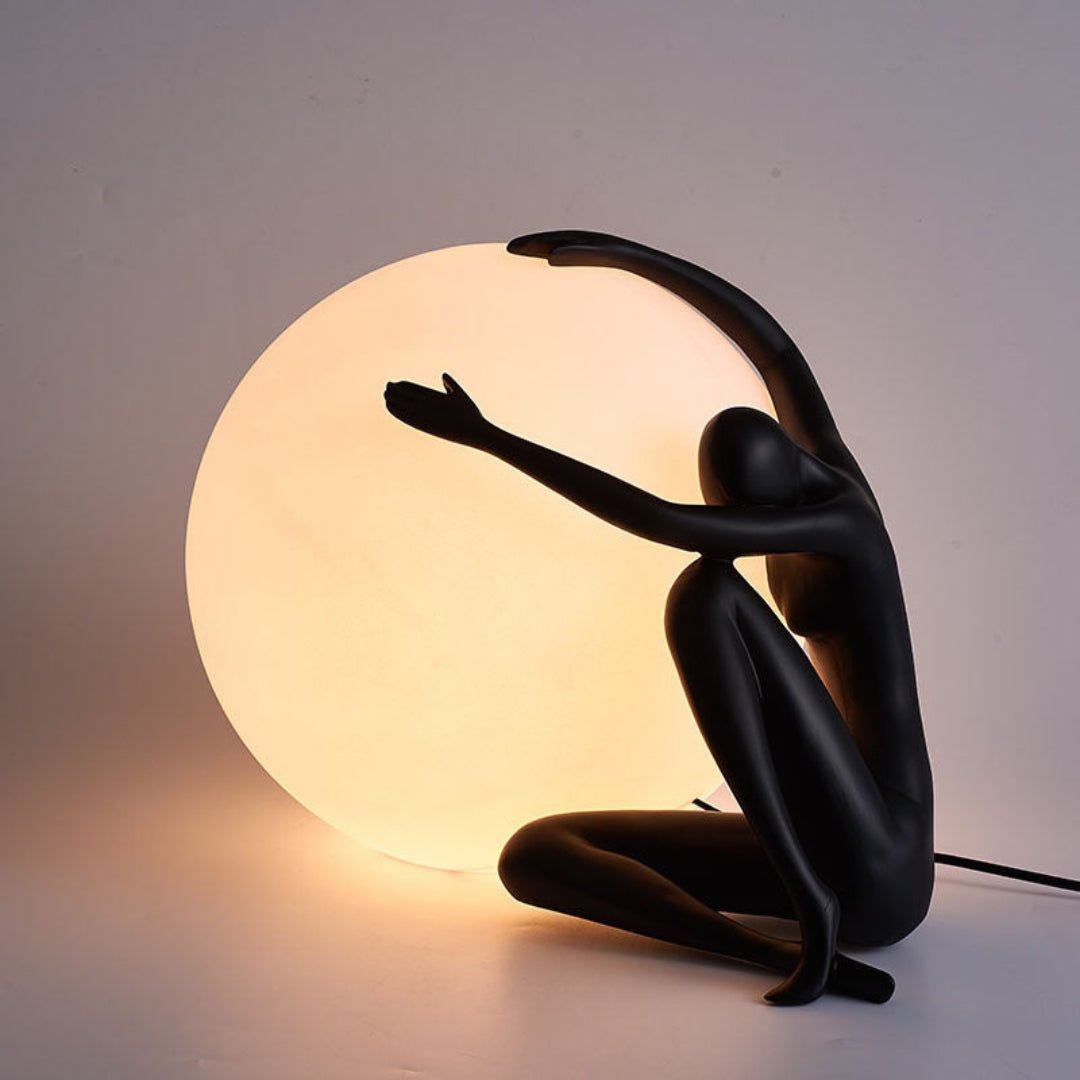 Humanoid Ball Holding Table Lamp - ZozHome