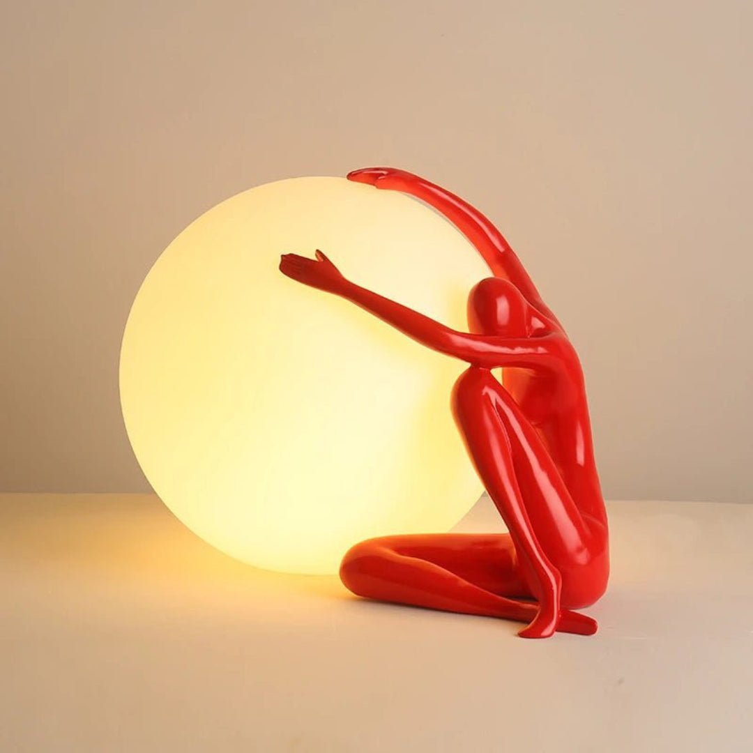 Humanoid Ball Holding Table Lamp - ZozHome