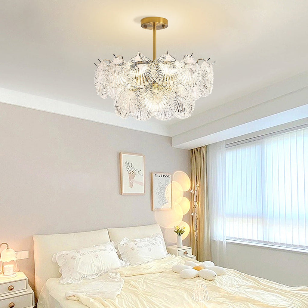 Icy Shell Chandelier