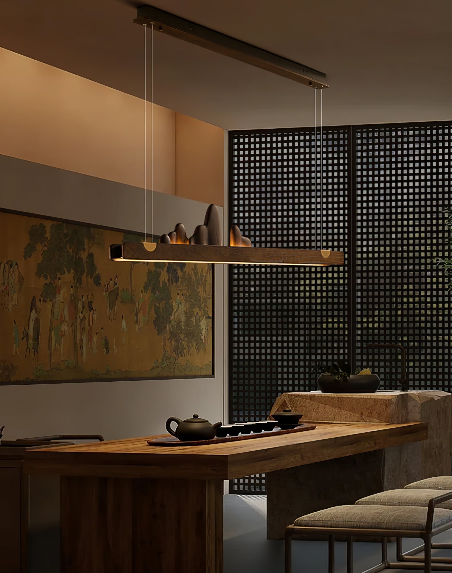 Zen Ridge Pendant Light