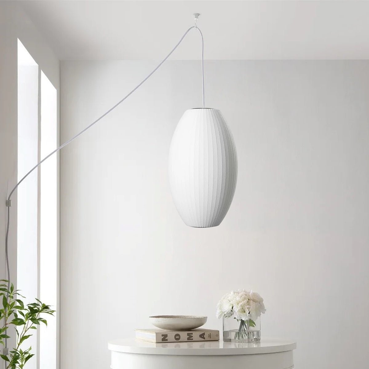 Imitation Silk Bubble Swag Pendant Light