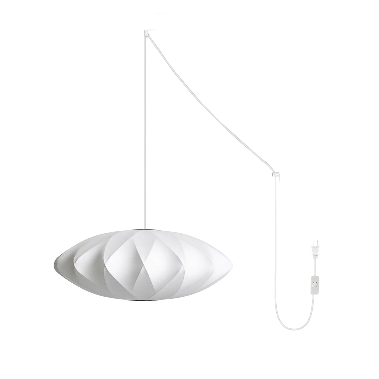 Imitation Silk Bubble Swag Pendant Light