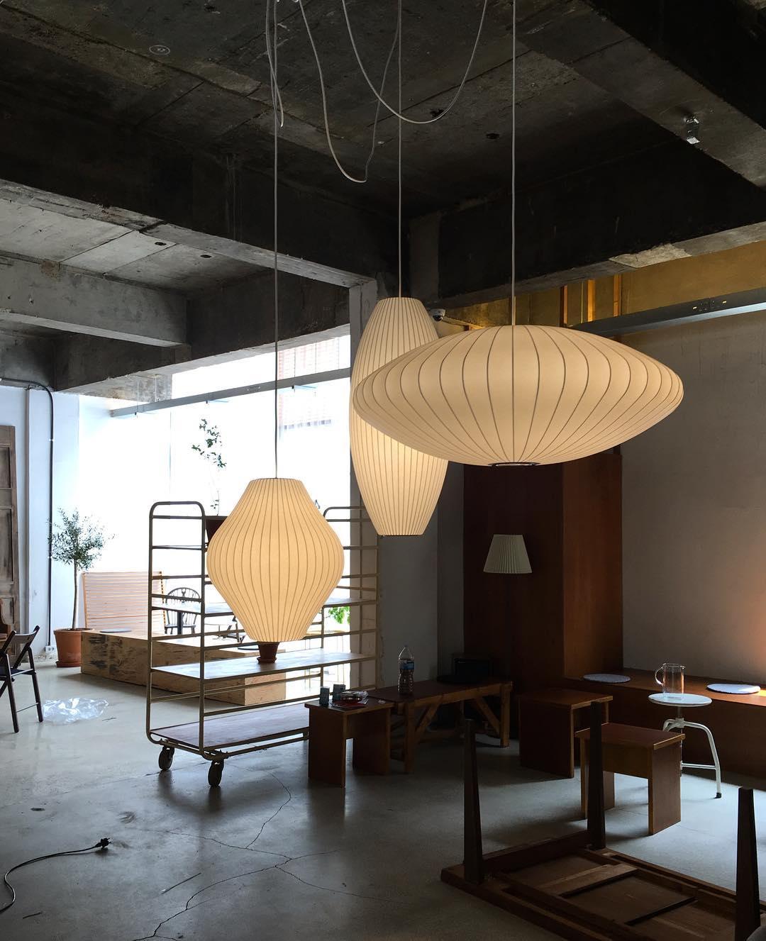 Imitation Silk Bubble Swag Pendant Light