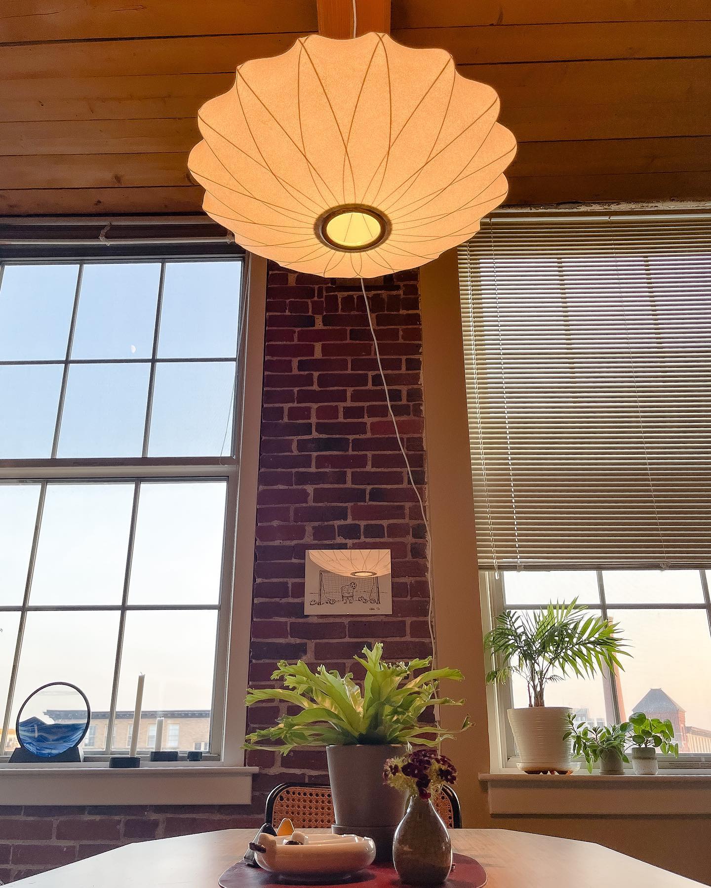 Imitation Silk Bubble Swag Pendant Light