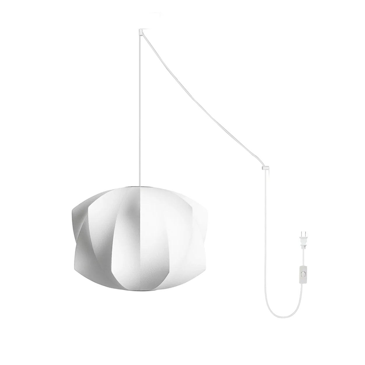 Imitation Silk Bubble Swag Pendant Light