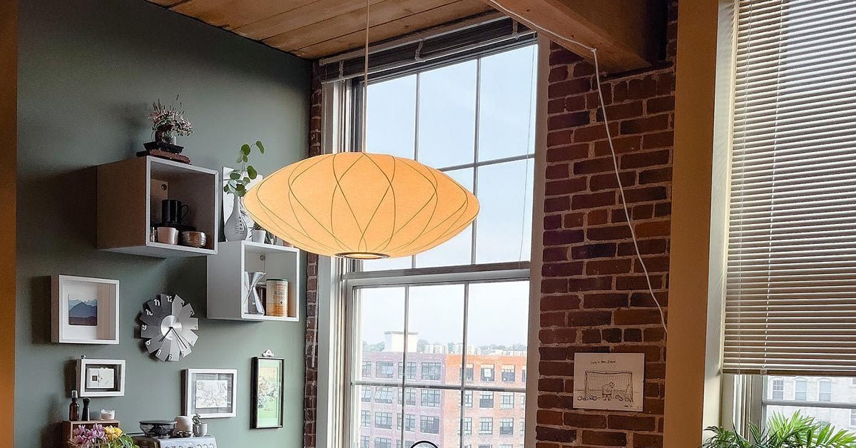 Imitation Silk Bubble Swag Pendant Light