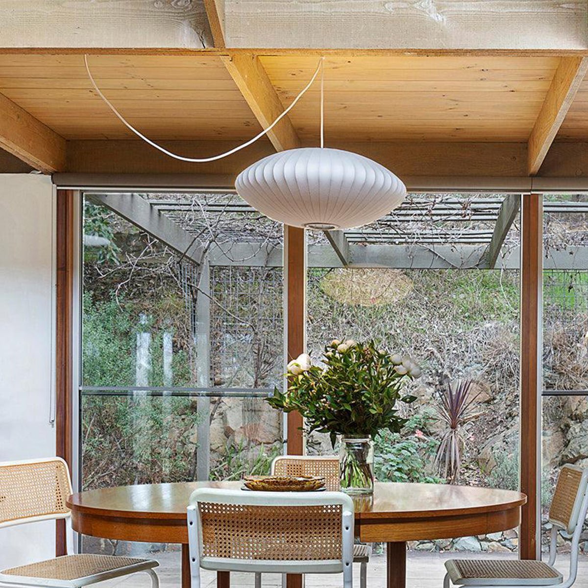 Imitation Silk Bubble Swag Pendant Light