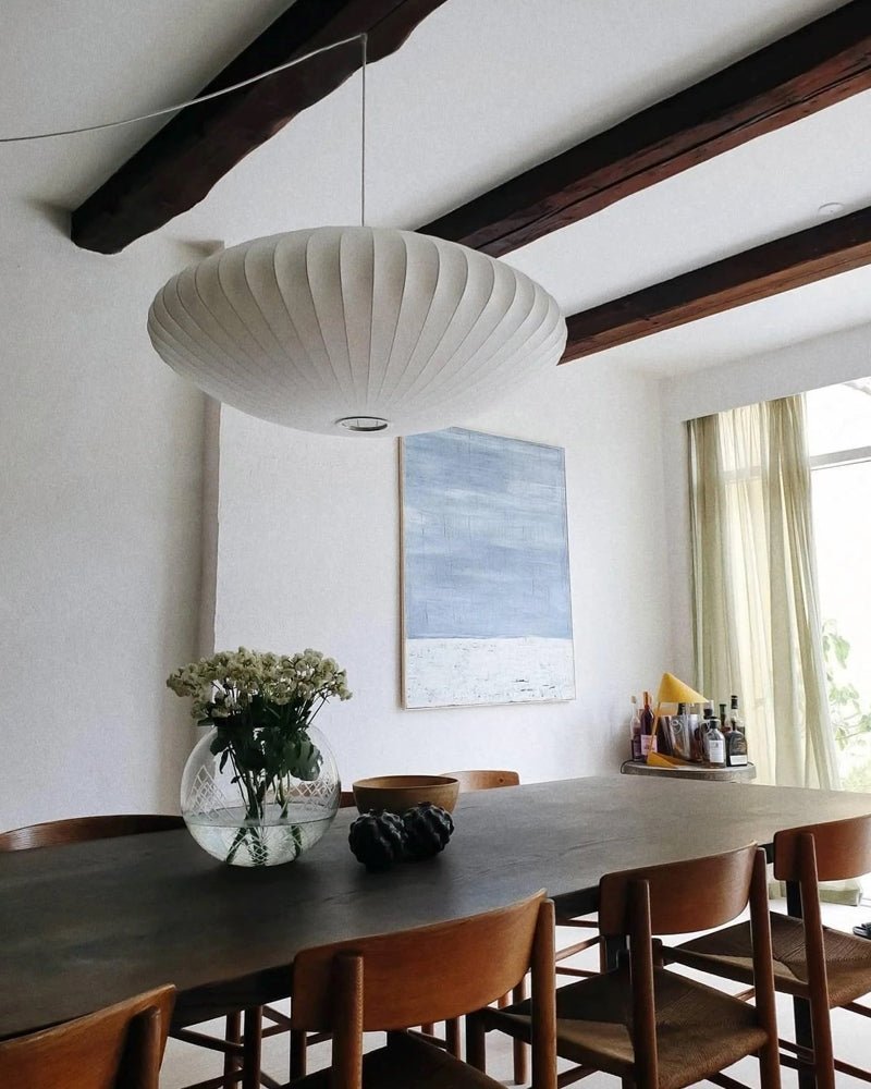 Imitation Silk Bubble Swag Pendant Light