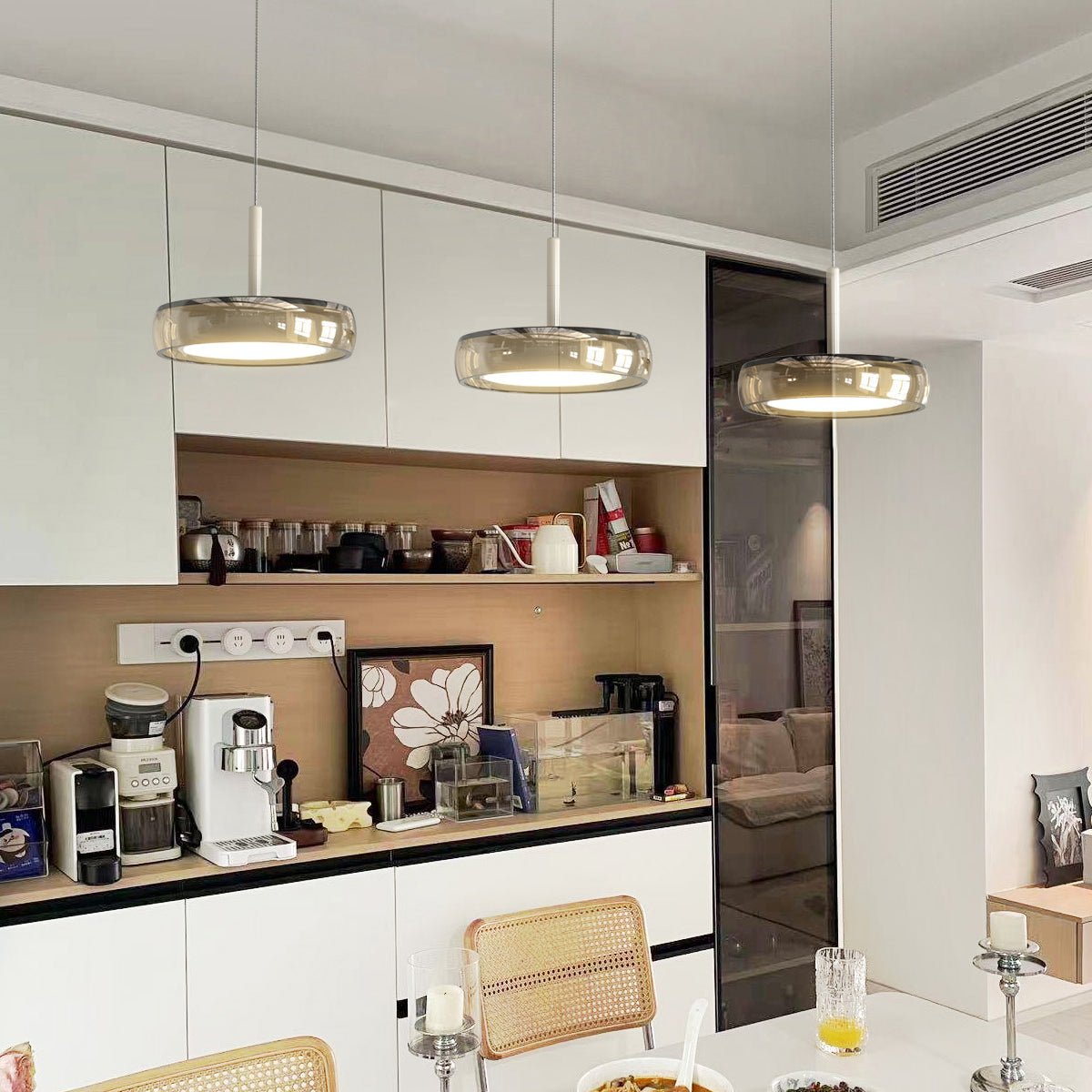 Italian Style Glass Pendant Light